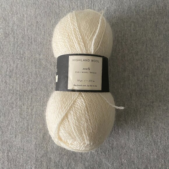 NWT Isager Highland Wool Colour E0 Natural Lot of 1 - Picture 2 of 6